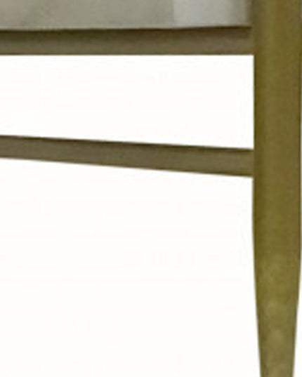 28" White Solid Wood Two Drawer Nightstand