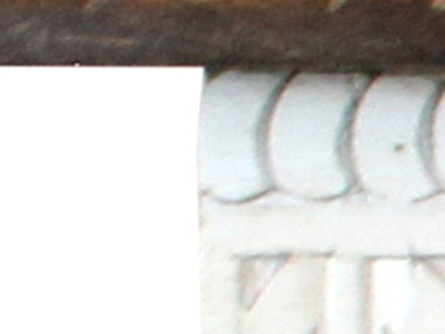 48" Natural and White Solid Wood Distressed Console Table