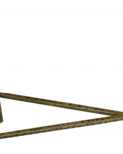 32" Black and Gold Stone Frame Console Table