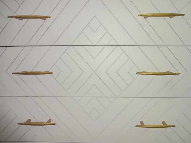 38" Ivory Solid Wood Three Drawer Dresser