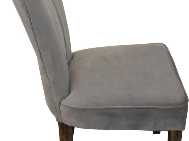 Nine Piece Gray and Black Solid Wood Dining Set with Eight Chairs