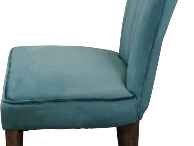 Seven Piece Gray and Black Solid Wood Dining Set with Six Chairs