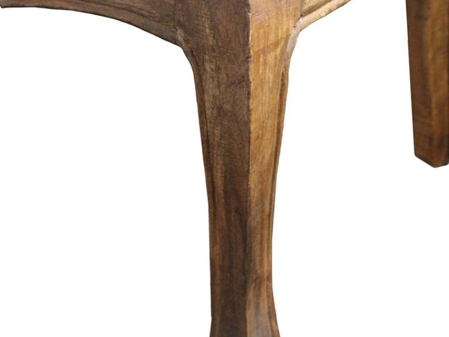 Five Piece Natural Round Solid Wood Dining Set with Four Chairs