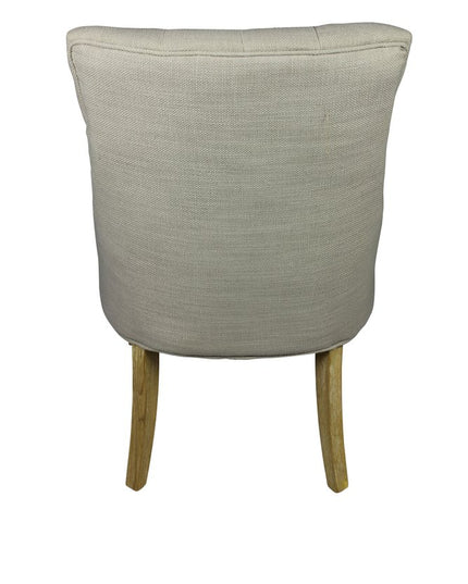 Nine Piece White Solid Wood Dining Set with Eight Chairs