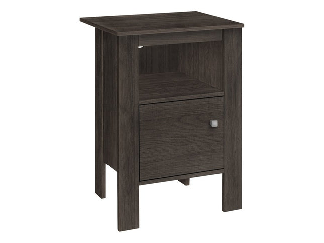 24" Brown Wood Nightstand