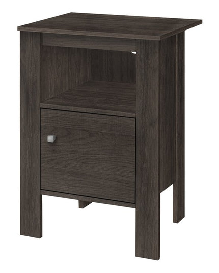 24" Brown Wood Nightstand