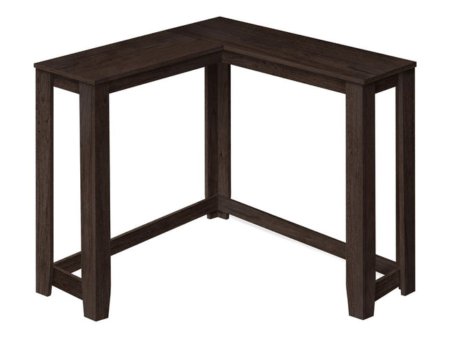 36" Espresso Wood Distressed Frame Console Table