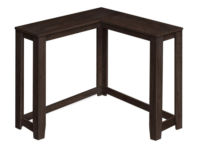 36" Espresso Wood Distressed Frame Console Table