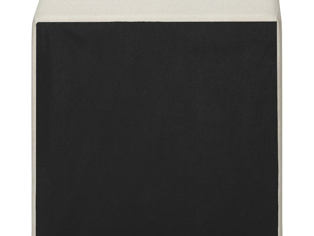 21" Beige Wood Two Drawer Nightstand