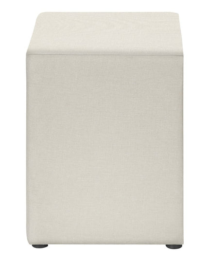 21" Beige Wood Two Drawer Nightstand