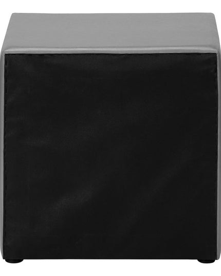 21" Gray Wood Two Drawer Nightstand