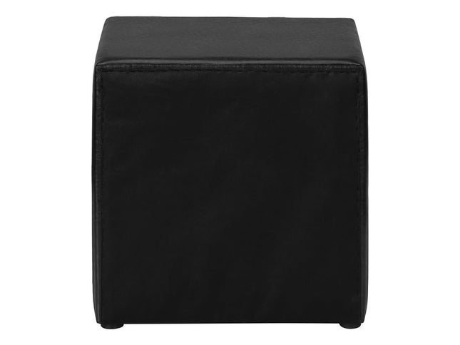 21" Black Wood Two Drawer Nightstand