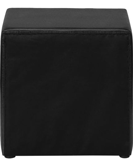 21" Black Wood Two Drawer Nightstand