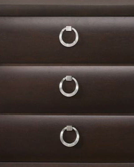 63" Merlot Solid and Manufactured Wood Six Drawer Double Dresser