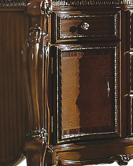 69" Brown Solid and Manufactured Wood Five Drawer Triple Dresser