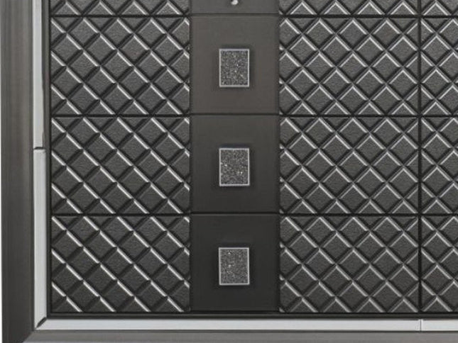 65" Gray Solid and Manufactured Wood Eight Drawer Double Dresser