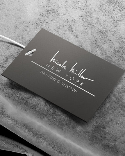 33" Gray Linen Specialty Cocktail Ottoman