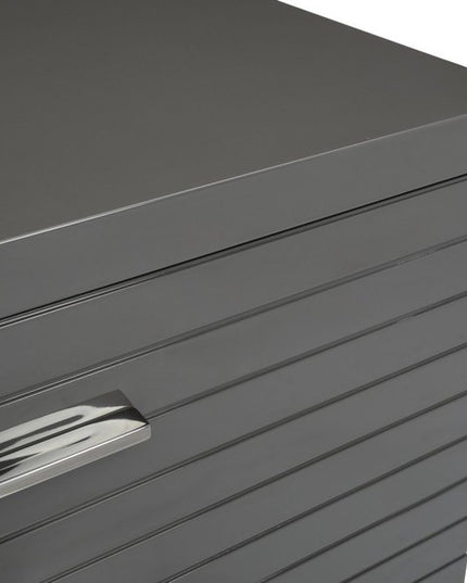 59" Grey Solid And Manufactured Wood Six Drawer Dresser