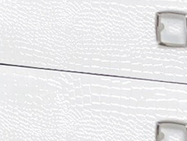 19" White Solid and Manufactured Wood Two Drawer Nightstand