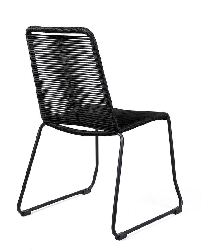 Five Piece Brown and Black Solid Wood Dining Set with Four Chairs