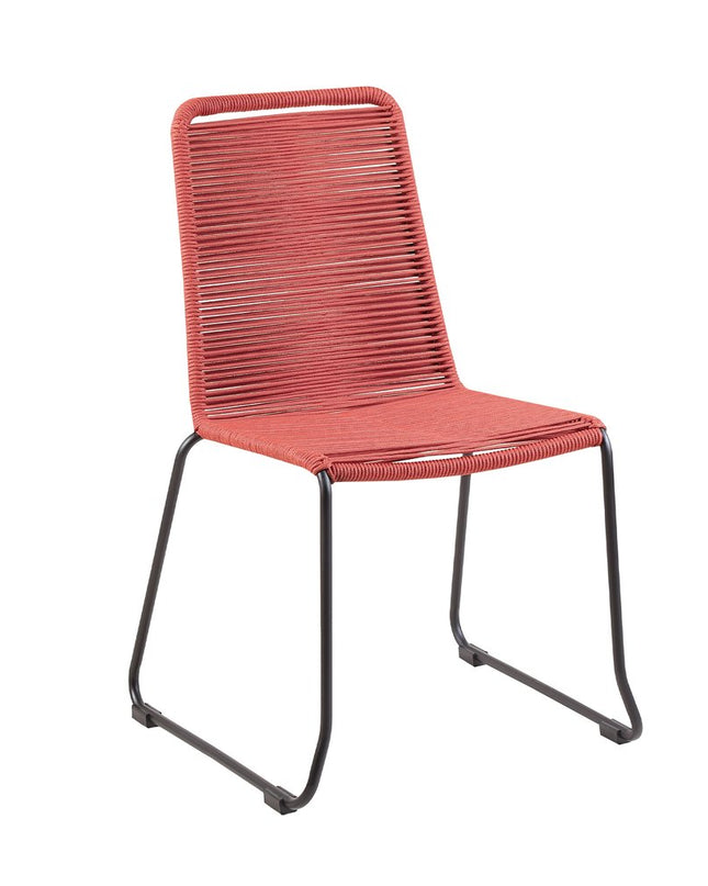 Five Piece Brown and Black Solid Wood Dining Set with Four Chairs