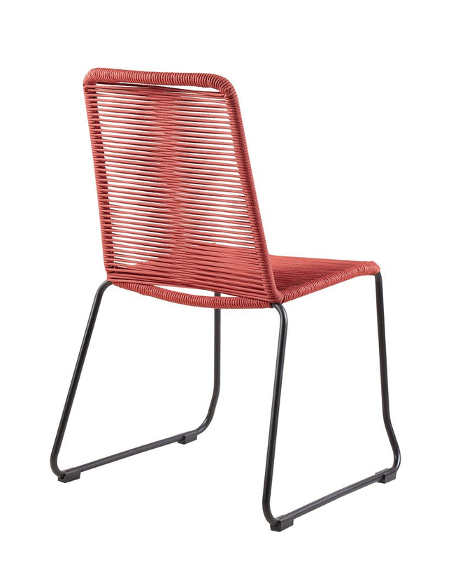 Five Piece Brown and Black Solid Wood Dining Set with Four Chairs