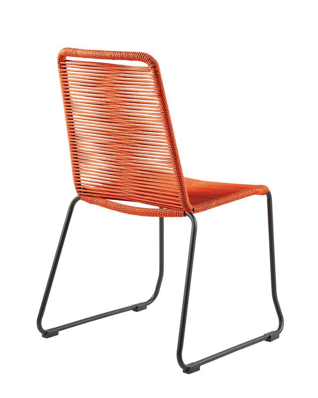 Five Piece Brown and Black Solid Wood Dining Set with Four Chairs