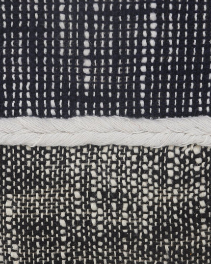 16" Blue Polyester Ottoman