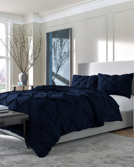Navy Blue King Microfiber Washable Microfiber Down Alternative Comforter