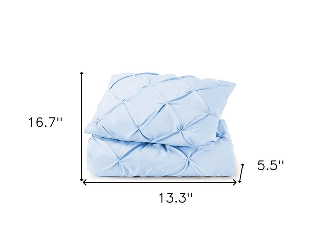 Blue King Microfiber Washable Microfiber Down Alternative Comforter