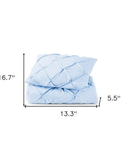 Blue King Microfiber Washable Microfiber Down Alternative Comforter