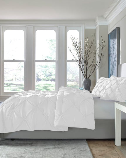 White Twin Microfiber Washable Microfiber Down Alternative Comforter