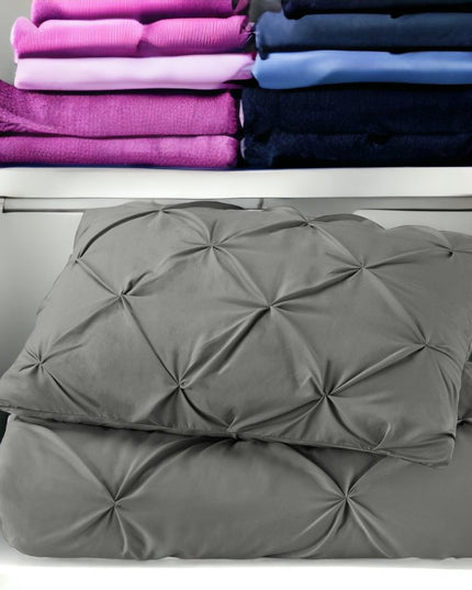 Gray Twin Microfiber Washable Microfiber Down Alternative Comforter