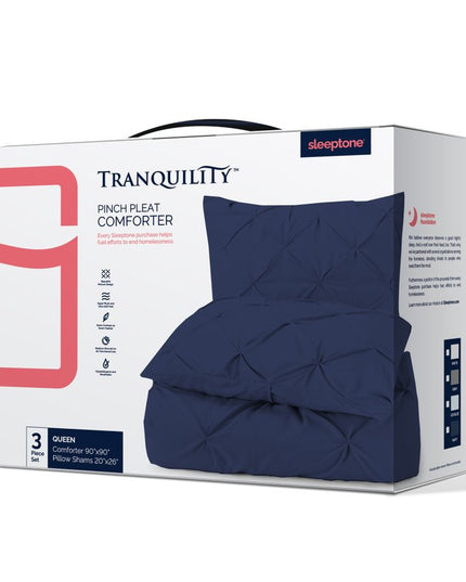 Navy Blue Twin Microfiber Washable Microfiber Down Alternative Comforter