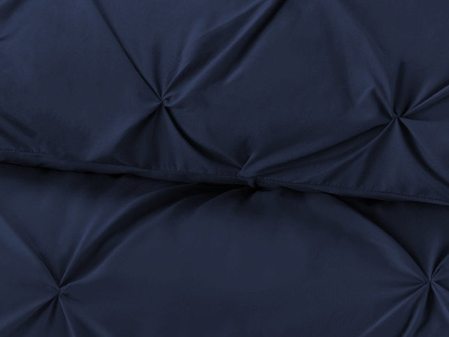 Navy Blue Twin Microfiber Washable Microfiber Down Alternative Comforter