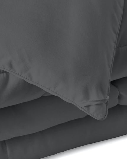 Gray King Microfiber Washable Microfiber Down Alternative Comforter