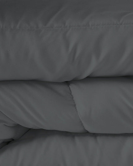 Gray King Microfiber Washable Microfiber Down Alternative Comforter