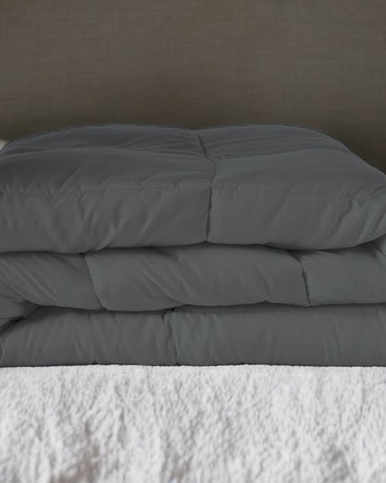 Gray King Microfiber Washable Microfiber Down Alternative Comforter