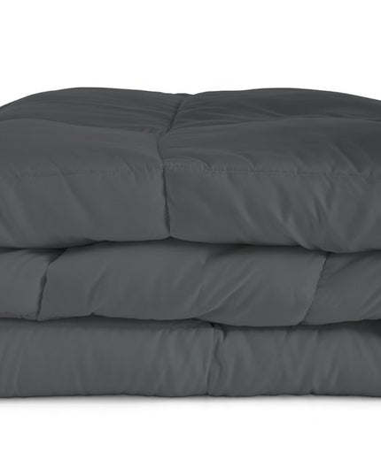 Gray King Microfiber Washable Microfiber Down Alternative Comforter