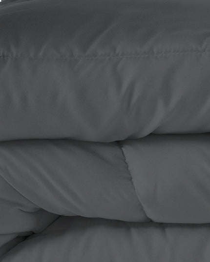 Gray Queen Microfiber Washable Microfiber Down Alternative Comforter