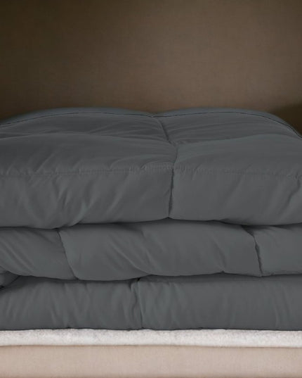 Gray Queen Microfiber Washable Microfiber Down Alternative Comforter
