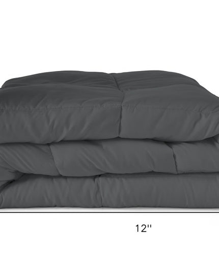 Gray Queen Microfiber Washable Microfiber Down Alternative Comforter