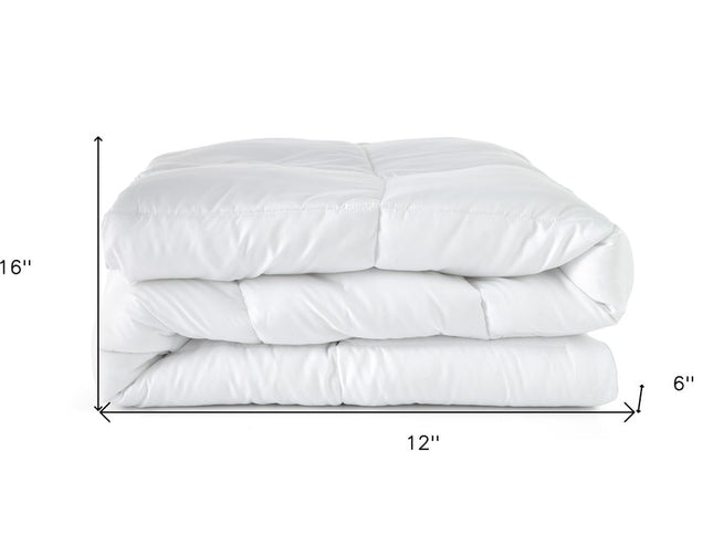 White Queen Microfiber Washable Microfiber Down Alternative Comforter