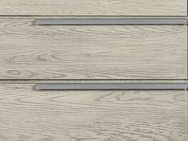 63" Gray Solid Wood Six Drawer Double Dresser