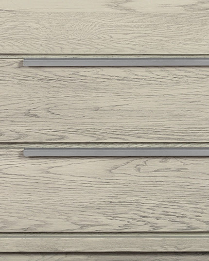 63" Gray Solid Wood Six Drawer Double Dresser