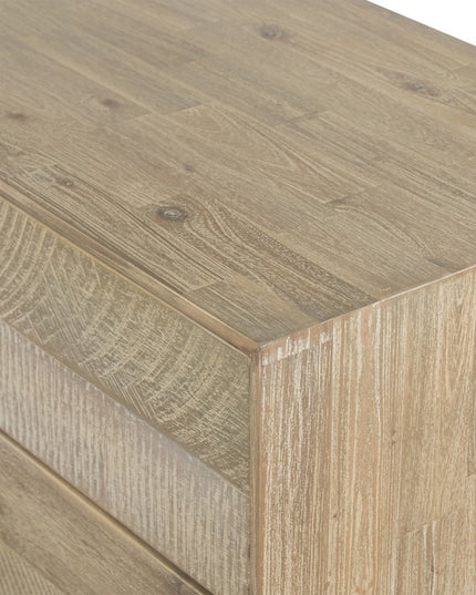 63" Brown Solid Wood Six Drawer Double Dresser