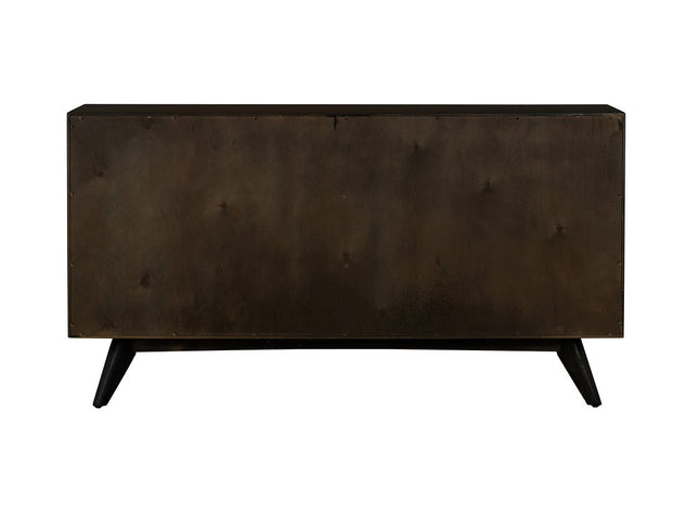 63" Brown Solid Wood Six Drawer Double Dresser