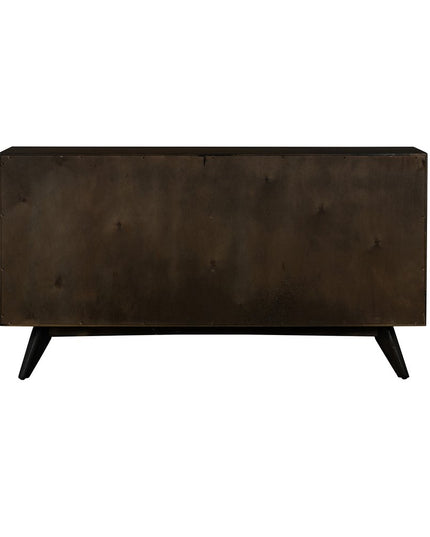 63" Brown Solid Wood Six Drawer Double Dresser