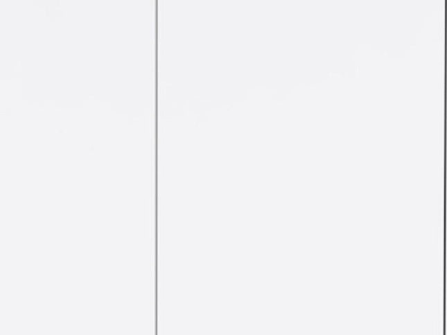 71" White Wood Two Door Two Drawer Combo Dresser