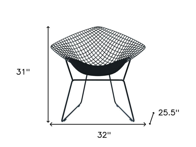 32" Black Lounge Chair